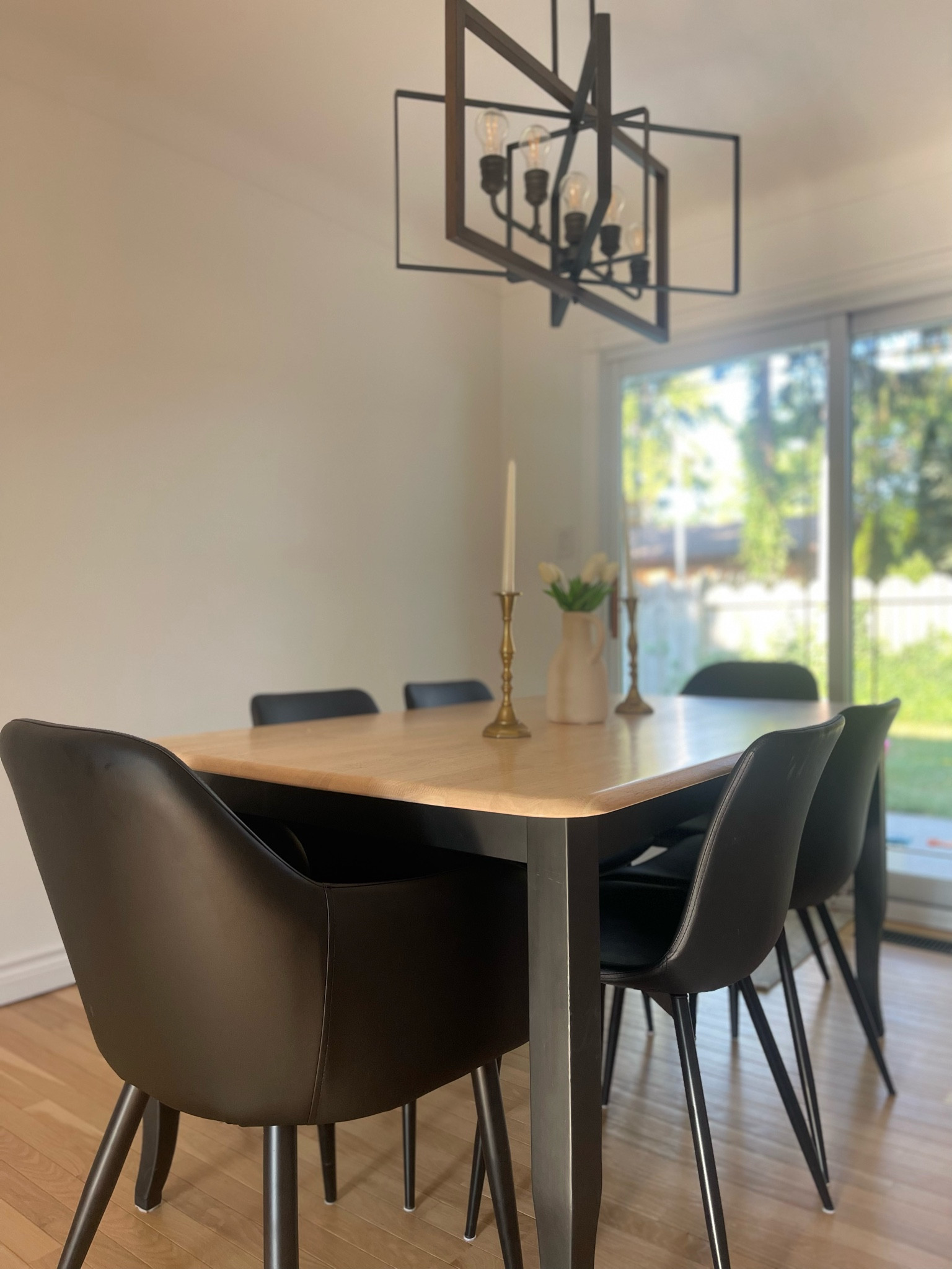 Affordable, Neutral, Modern, Organic Dining Room Inspiration. 

Black accent chairs, dining room, affordable furniture, pretty and practical, organic dining room, modern dining room, small dining room inspiration, Wayfair, solid wood table, black faux leather chairs, easy to clean, boujee on a budget, boujie on a budget 


#LTKOver40 #LTKHome #LTKSaleAlert