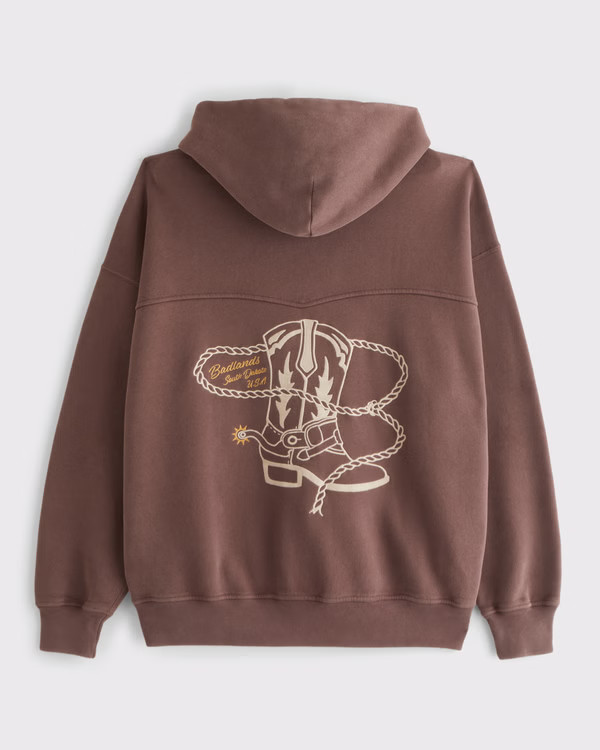 Men's Western Graphic Popover Hoodie | Men's Tops | Abercrombie.com | Abercrombie & Fitch (US)