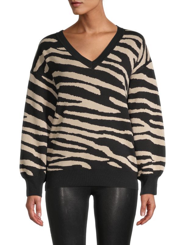 Animal-Pattern Pullover | Saks Fifth Avenue OFF 5TH