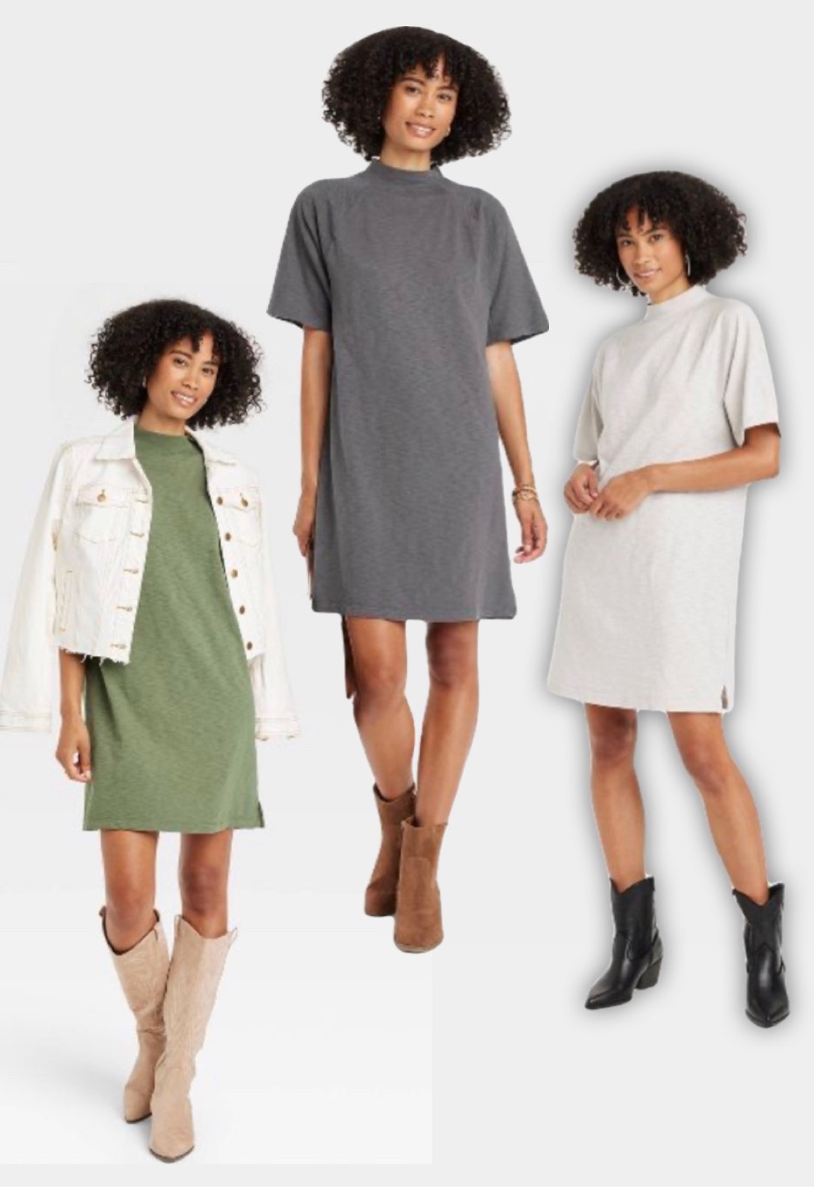 Cute T-shirt dresses for fall. #shirtdress #dress #fall #ootd #fallfit

#LTKstyletip #LTKSeasonal #LTKunder50