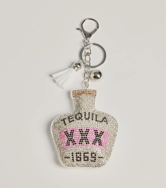 Glitzy Rhinestone Tequila Bottle Bag Charm | Windsor Stores