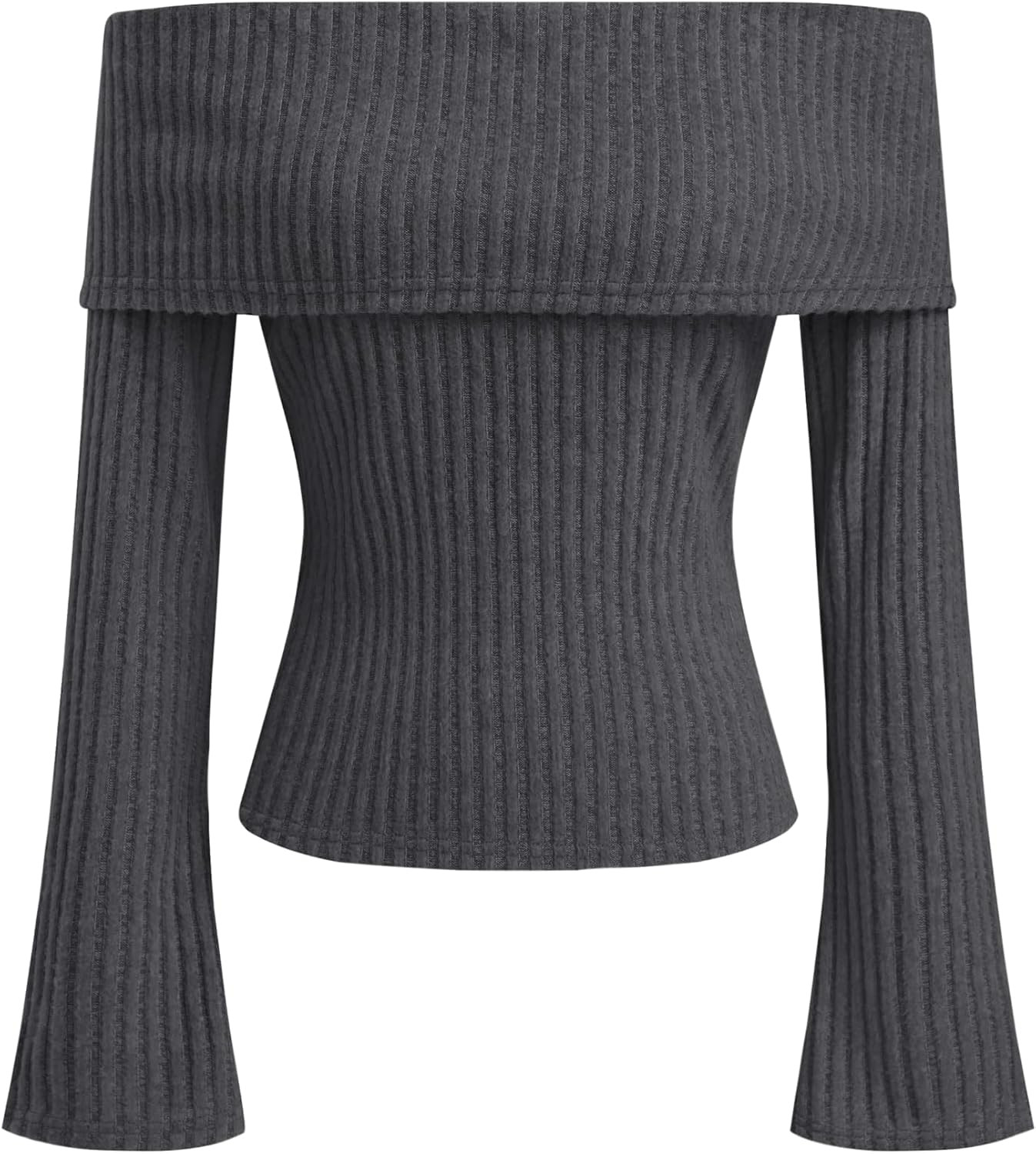CIDER Off The Shoulder Tops for Women Long Sleeve Going Out Y2K Tops Knit Pullover Fall Outfits Trendy | Amazon (US)