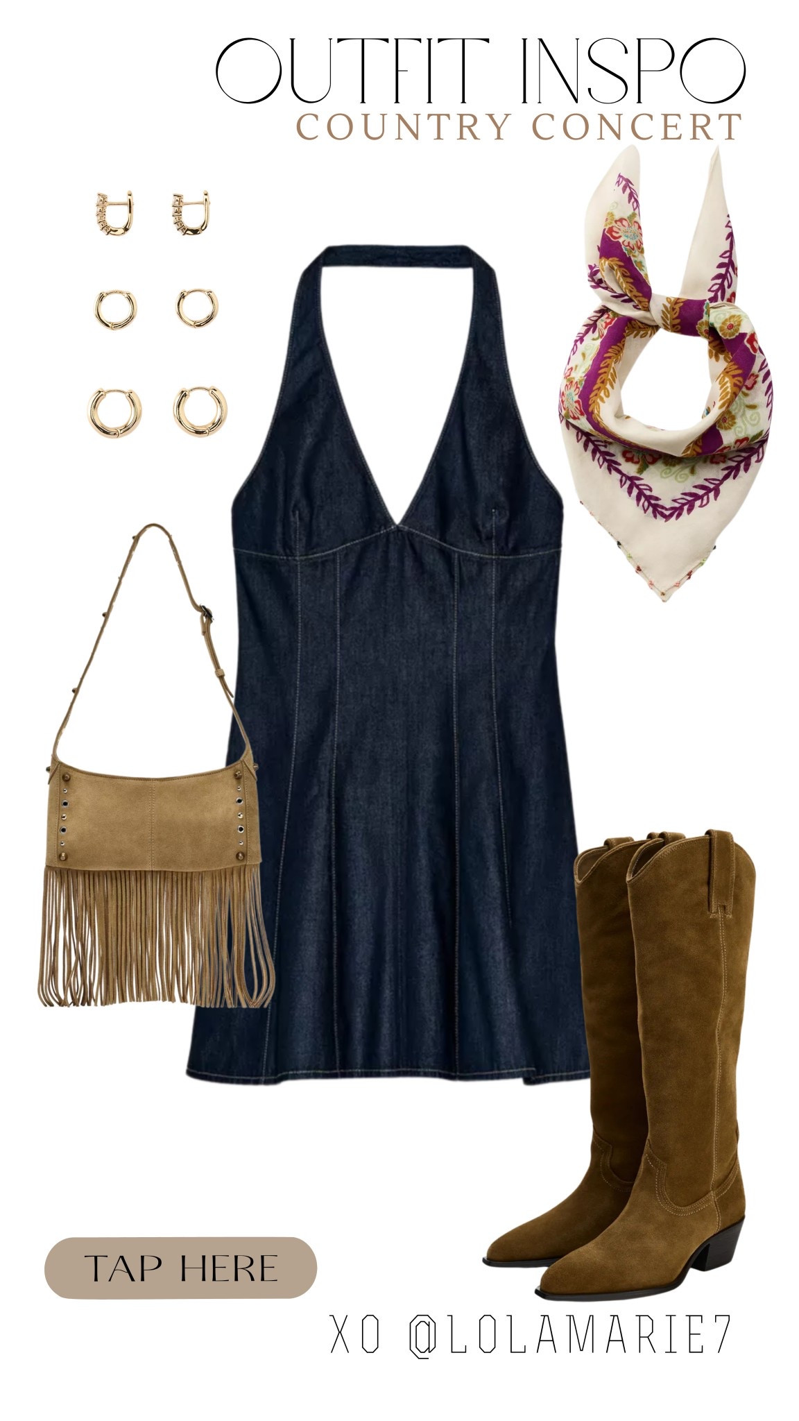 Outfit Inspo: Country Concert


#countryconcert #summerstyle #westernstyle #rodeo

#LTKFindsUnder50 #LTKStyleTip #LTKItBag