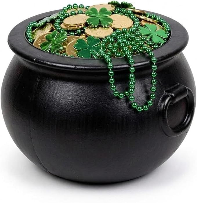 Halloween Cauldron 12" Witch Plastic Cauldron bowl Black, For Halloween Decor | Amazon (US)