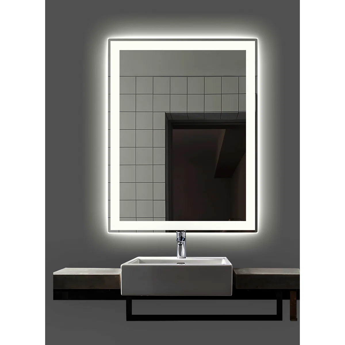 Wade Logan® Abbotsford Lighted Bathroom / Vanity Mirror & Reviews | Wayfair | Wayfair North America