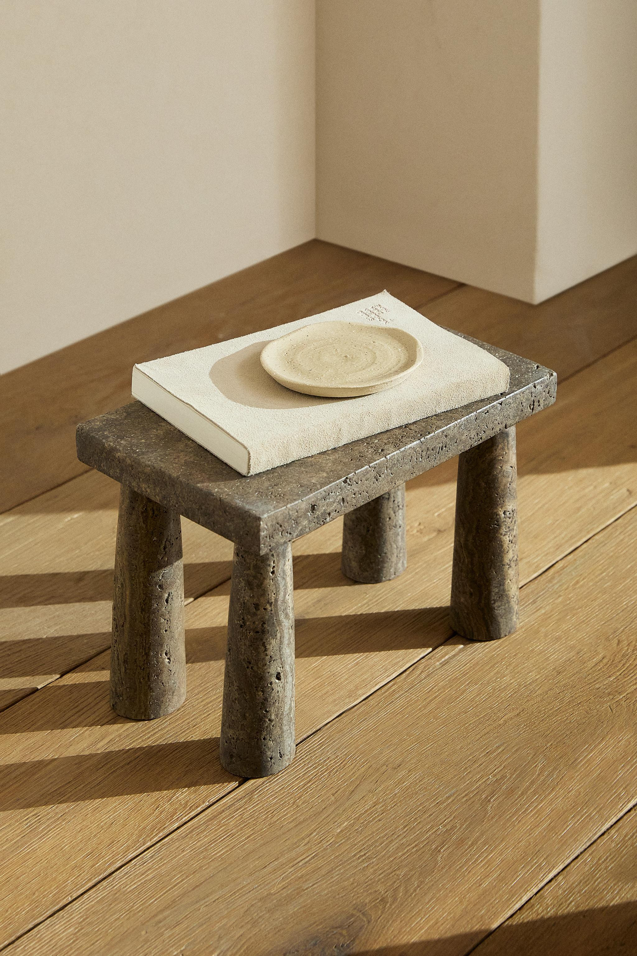 TRAVERTINE MINI SIDE TABLE | Zara US