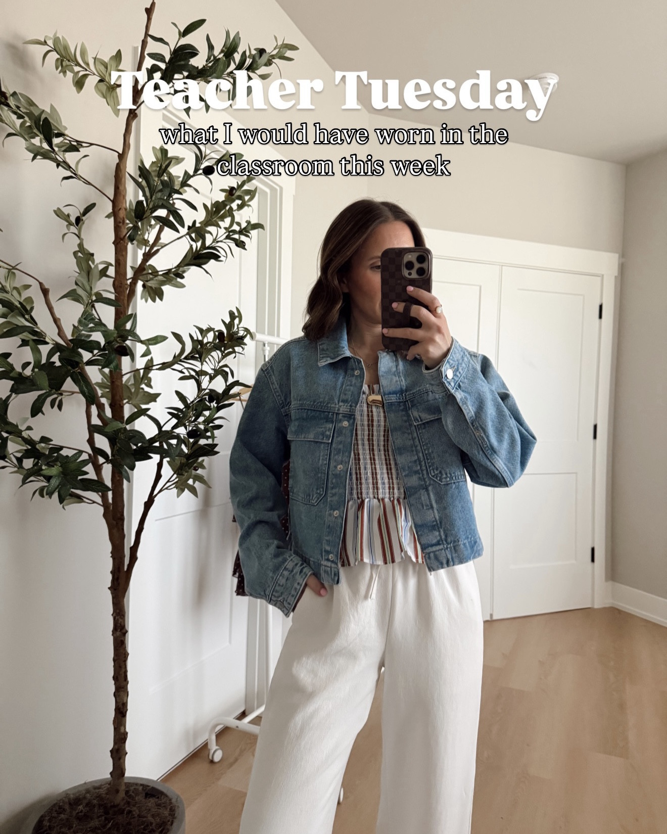 Teacher Tuesday🍎 here’s what I would have worn in the classroom this week!

Teacher outfit, teacher style, classroom outfits, what to wear, spring style