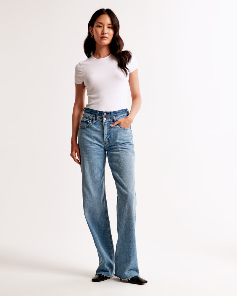 High Rise Loose Jean | Abercrombie & Fitch (US)