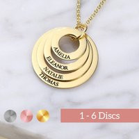 Celebrate Mom Jewelry - Custom Mother's Necklace Children's Names Chain Personalized Family Accessory Mom's Initial | Etsy (US)