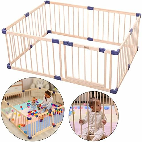 Baby Playpen Kids Fence with Safety Gate, Safety and Anti-Drop Function, Activity Play Center, Sa... | Amazon (US)
