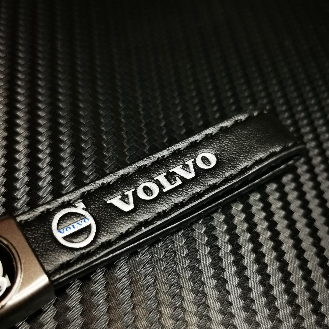 Keychain Volvo Cars Key Ring Classic Black Leather Key Chain | Etsy (US)