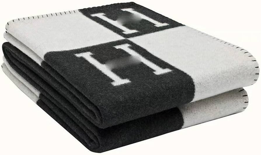 H Blanket Soft Cashmere Fleece Plaid Throw Blanket, All Season Knitted Shawl for Sofa Couch Car C... | Amazon (US)