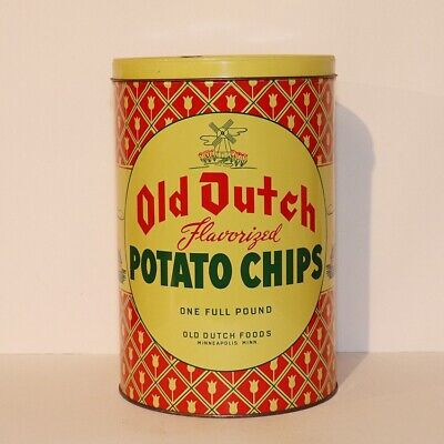 Old Dutch Potato Chips Tin | eBay US
