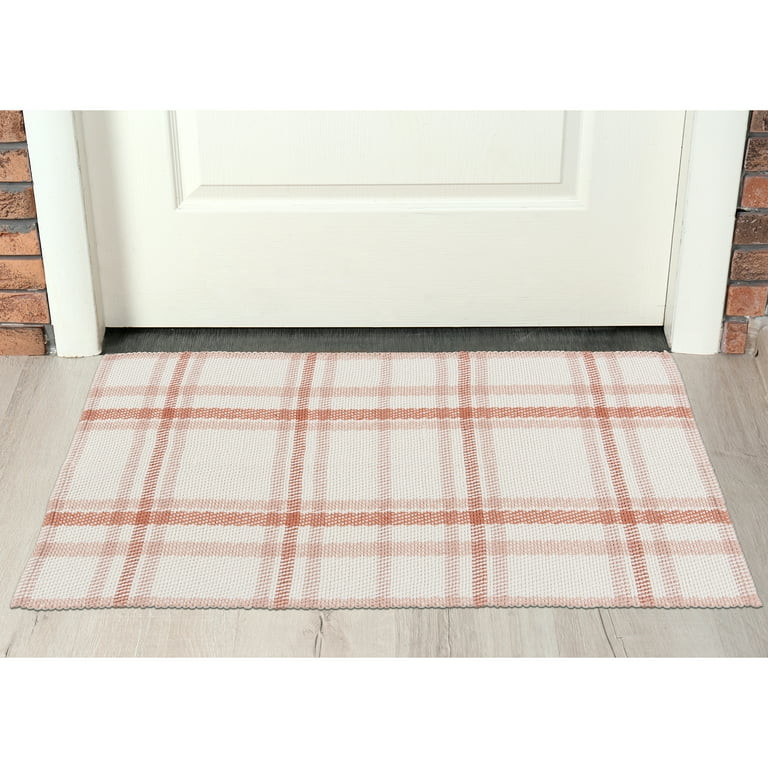 Home Decor Collection Rustic Gingham Outdoor Layering Mat, 24"x36" | Walmart (US)