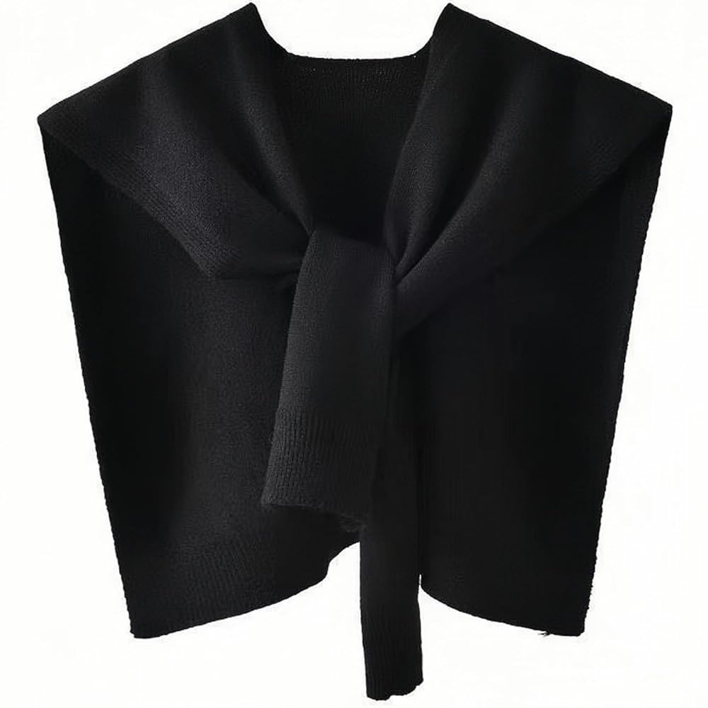 Sweater Shawl Wraps for Women Sweater Knitted Knotted Shawls Travel Casual Scarf Cape Shoulder To... | Amazon (US)