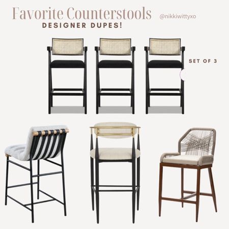 My favorite barstools! Designer dupes! These barstools are all so beautiful and will elevate your kitchen at a fraction of the cost of those designer options.

#LTKsalealert #LTKstyletip #LTKhome