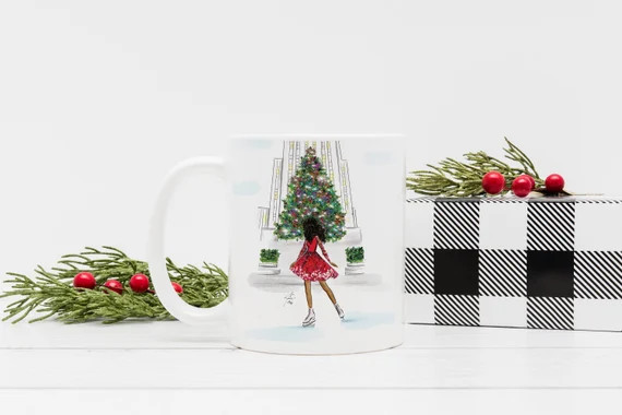 Rockefeller Skater  (MUG) By Melsy's Illustrations | Etsy (US)