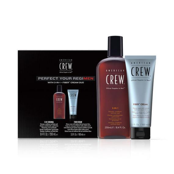 American Crew Regimen 3-in-1 & Fiber Cream Duo | Beauty Brands