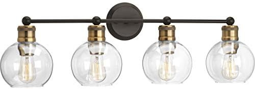 Progress Lighting P300052-020 Hansford Four-light Bath & Vanity, Antique Bronze | Amazon (US)