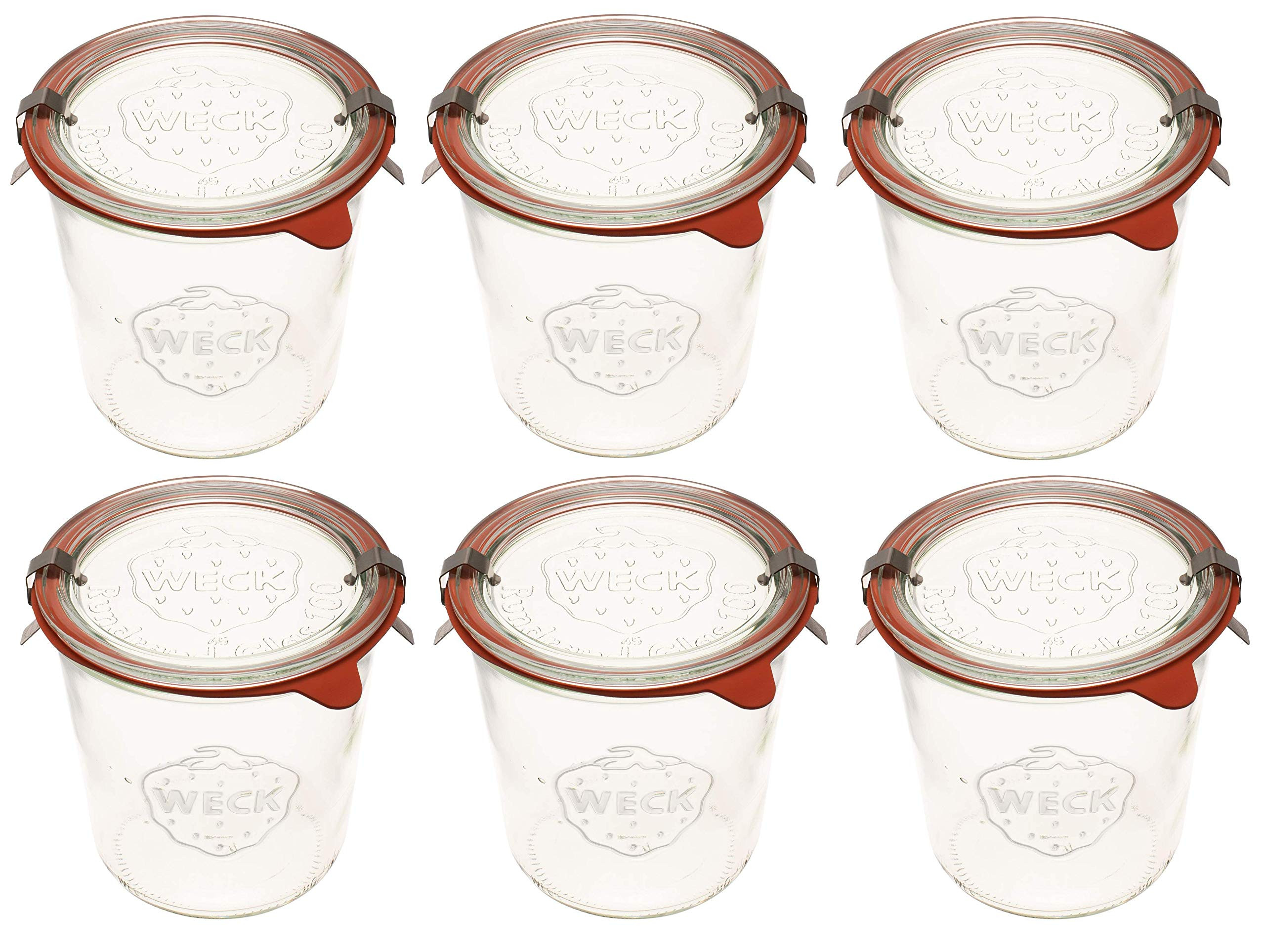 Weck 742 Mold Jar - .5 Liter, Set of 6 | Amazon (US)