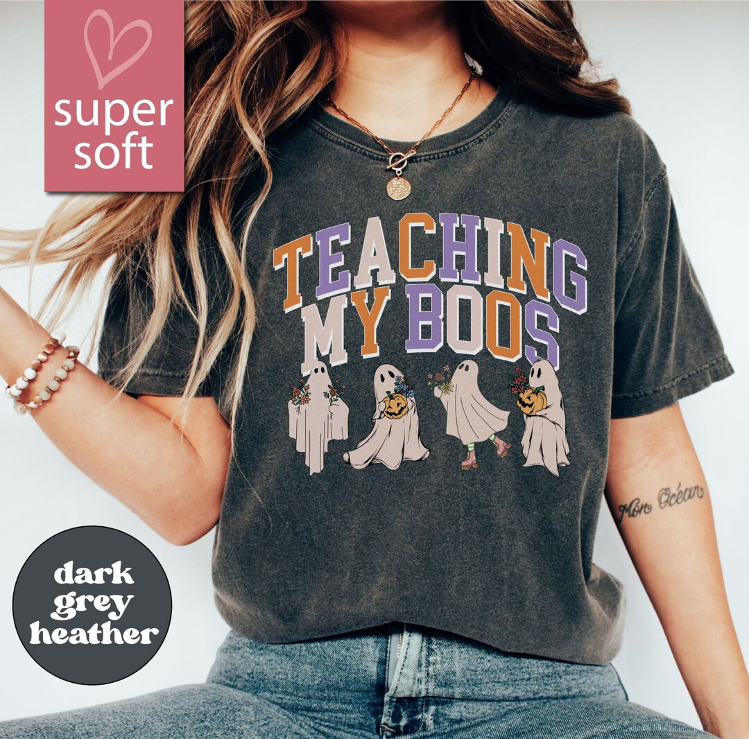 Halloween Teacher Shirt, Halloween Shirt, Teaching My Boos, Teacher Halloween, Teacher Shirts, Gi... | Etsy (US)