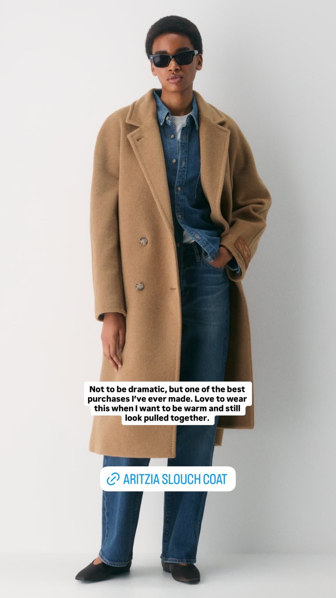 Not to be dramatic, but one of the best purchases I’ve ever made. Love to wear this when I want to be warm and still look pulled together.