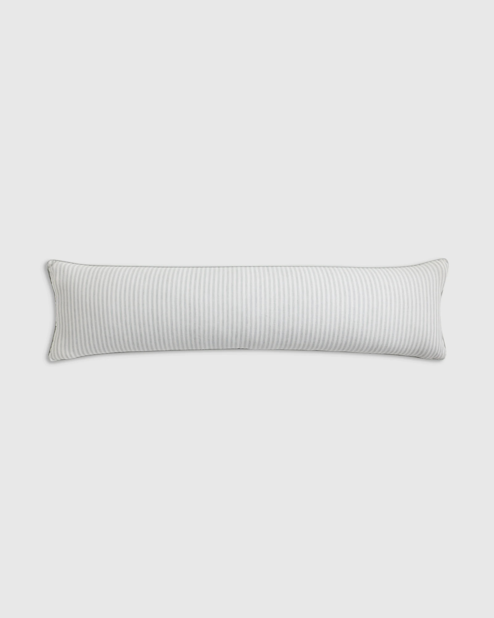 Piped Linen Stripe Oversized Lumbar Pillow Cover | Quince