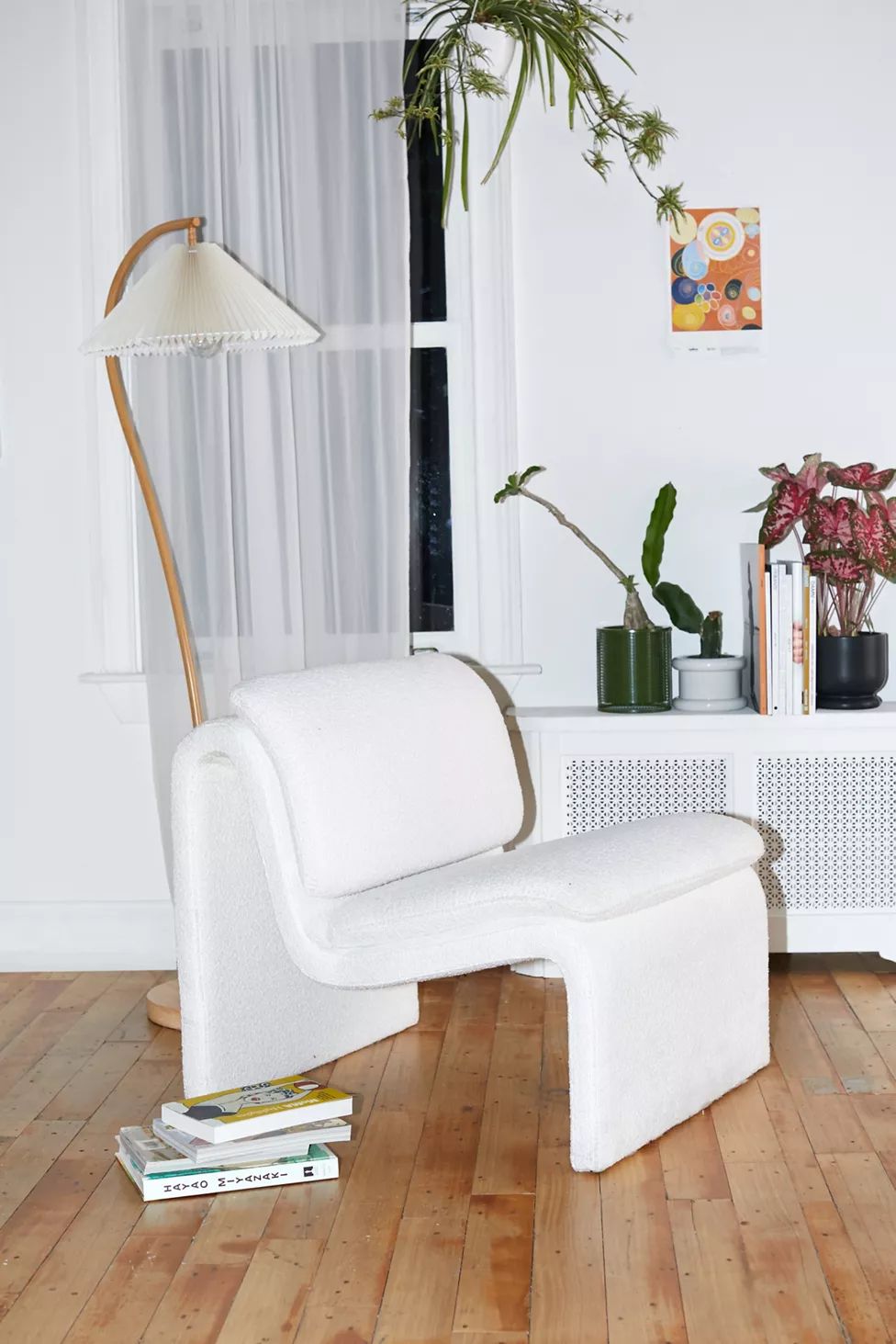 Wally Boucle Curvature Chair | Urban Outfitters (US and RoW)