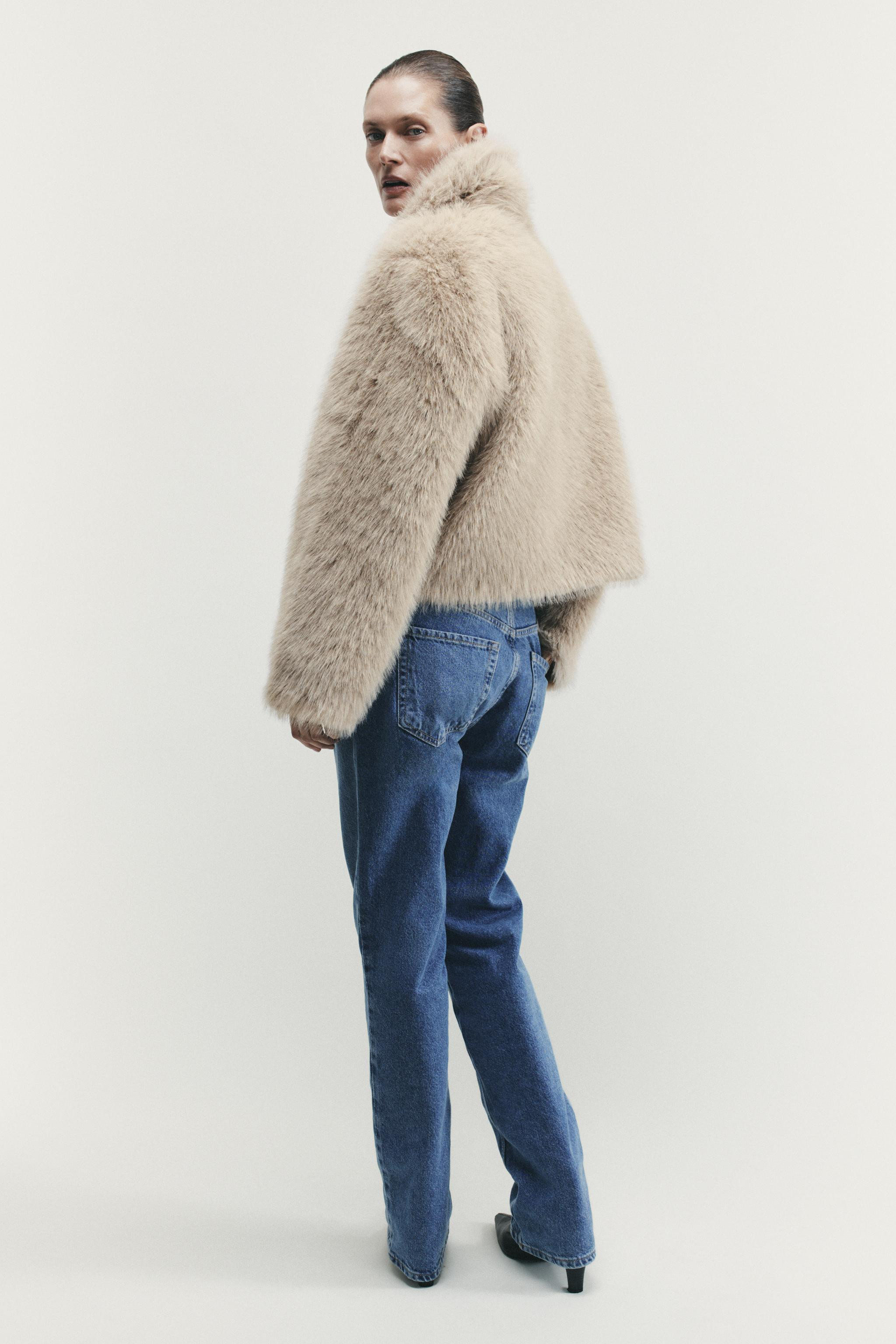 DOUBLE-FACED FAUX FUR JACKET | Zara US
