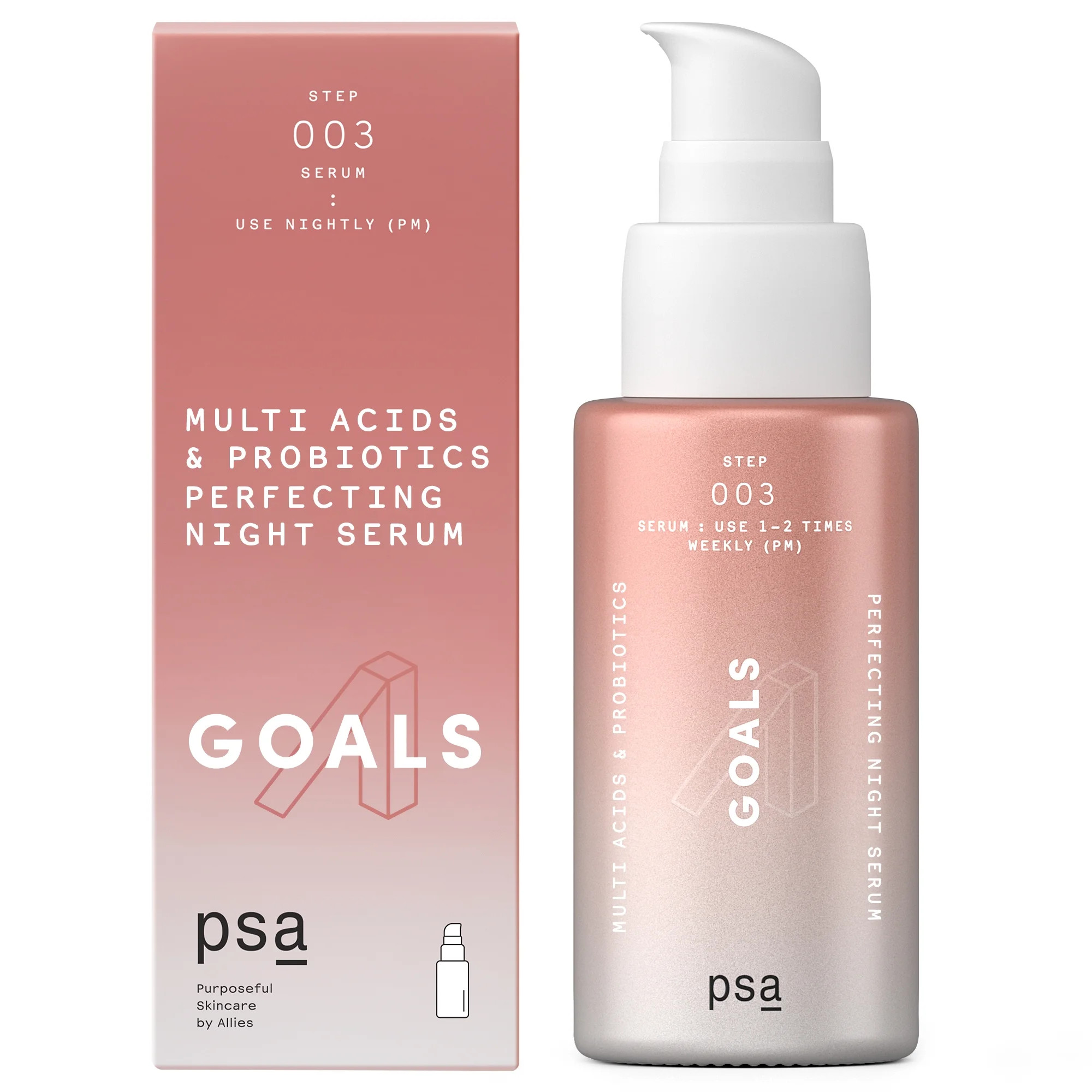 PSA GOALS Multi Acids  Probiotics Perfecting Night Serum 30ml | Walmart (US)