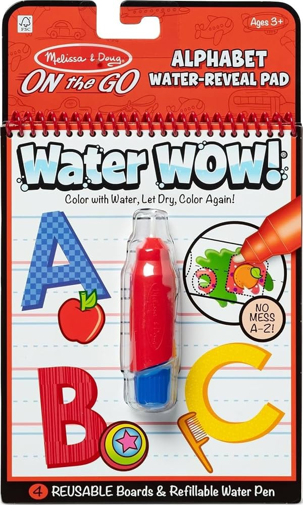 Melissa & Doug On The Go Water Wow! Mess Free Coloring Book, Reusable Water-Reveal Activity Pad, ... | Amazon (US)