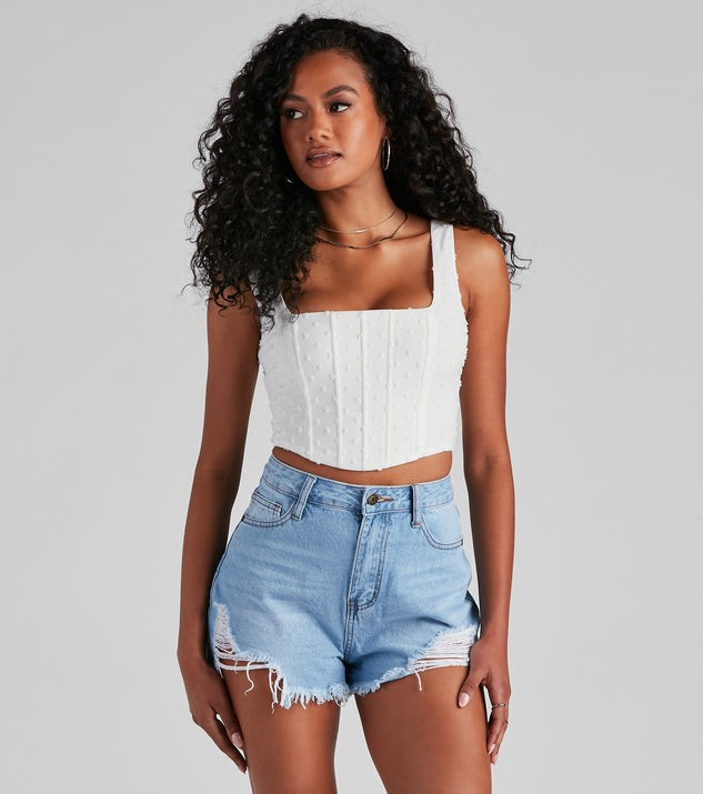 Style On Top Swiss Dot Corset | Windsor Stores