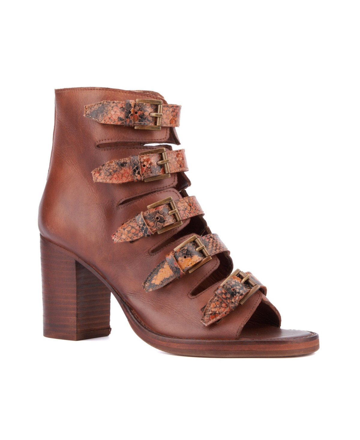 Vintage Foundry Co Women's Lauralyn Heel Sandal - Cognac | Macy's