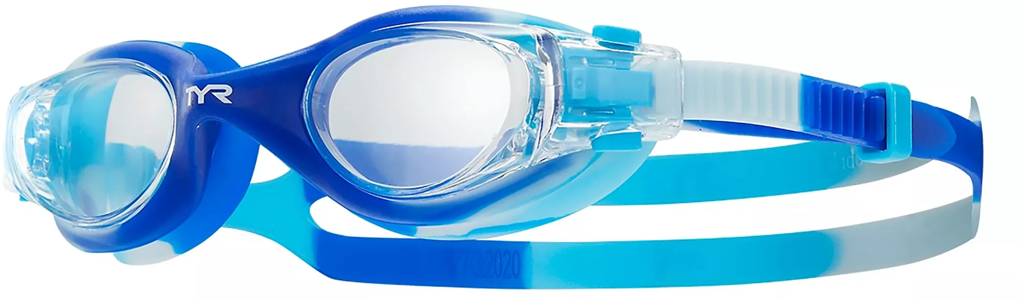 TYR Youth Vesi Jr. Swim Goggles, Kids, Clear/Blue | DICK'S Sporting Goods