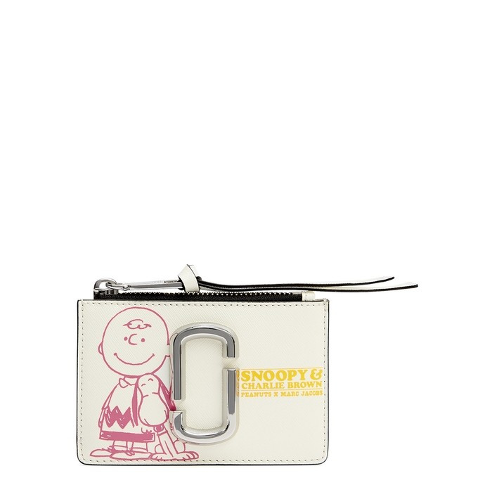 Marc Jacobs (The) X Peanuts Snapshot White Leather Coin Purse | Harvey Nichols (Global)