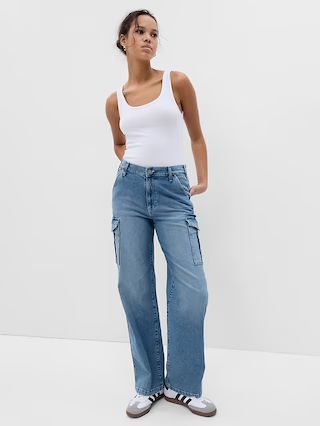 Cotton '90s Loose Cargo Jeans$53.00$89.9540% Off! Limited-Time Deal197 Ratings Image of 5 stars, ... | Gap (US)