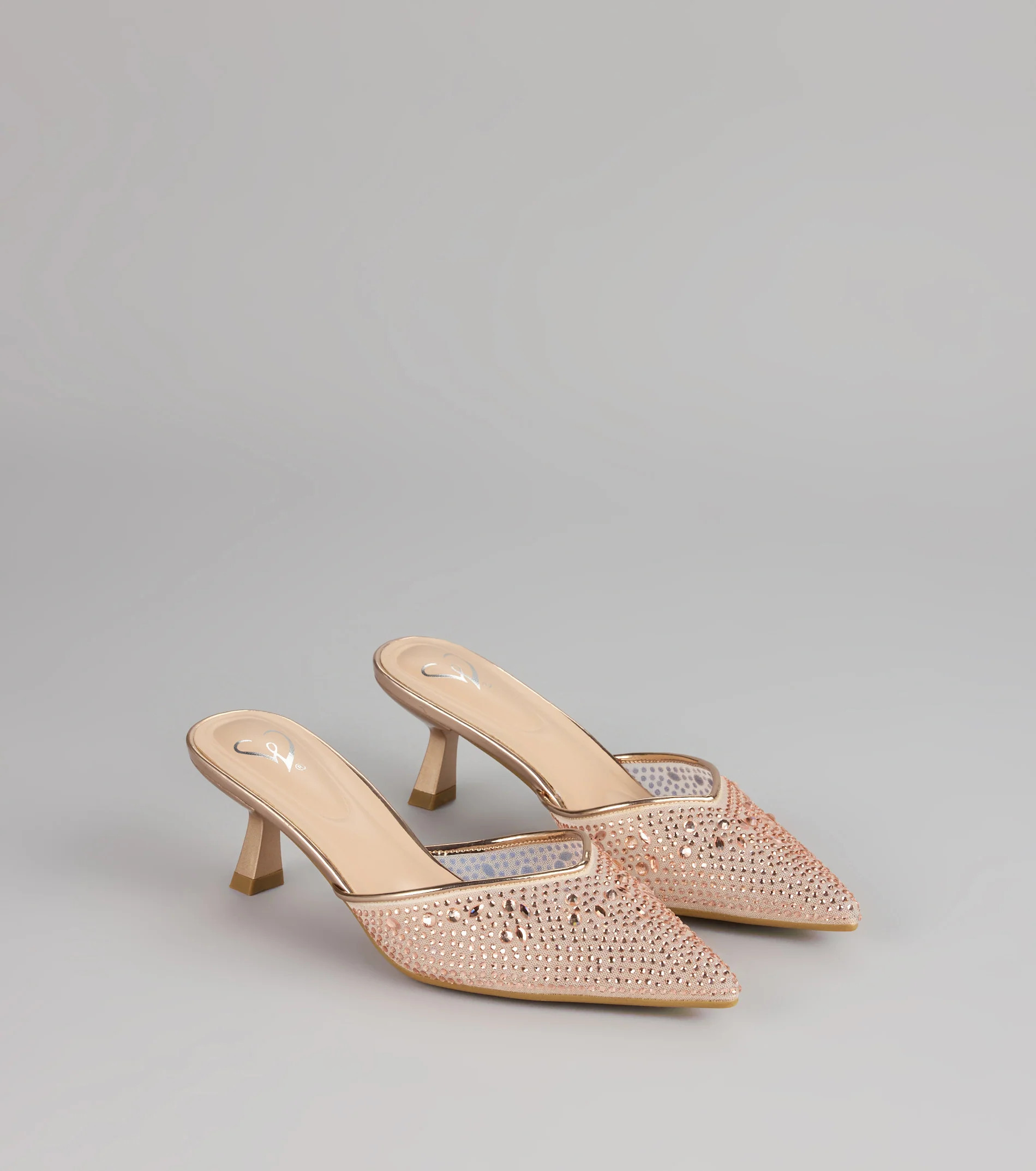 Crystal Beam Pointed Toe Mules | Windsor Stores