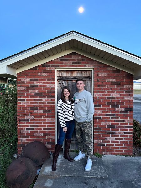 Our thanksgiving outfits are perfect for the season! 

Camo joggers from American Eagle, duck sweatshirt from J. Crew, Huk boots from Amazon, and the perfect Kate Middleton inspired outfit; Crown & Ivy skinny jeans, brown riding boots and my favorite navy and white striped cardigan sweater. Our outfits are on major SALE!!

#LTKsalealert #LTKfindsunder50 #LTKCyberWeek