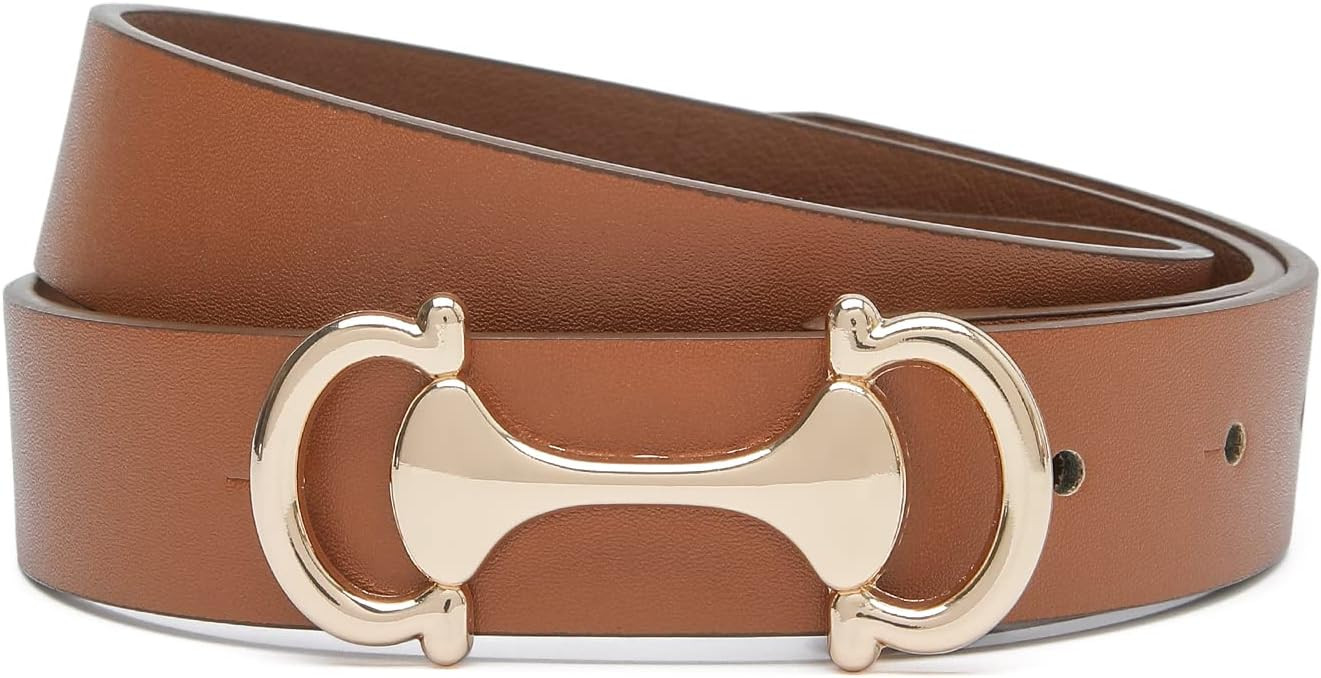 Women Belt with Gold Buckle Ladies Waist Belts | Amazon (US)