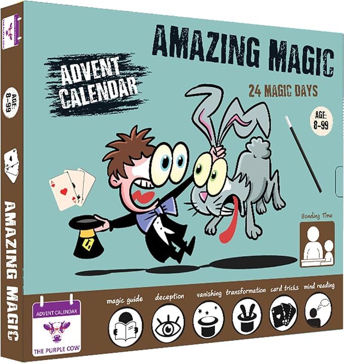 NEW 2023 Advent/Countdown Calendar Amazing Magic. 24 EASY to learn Magic tricks. Comes with a ste... | Amazon (US)