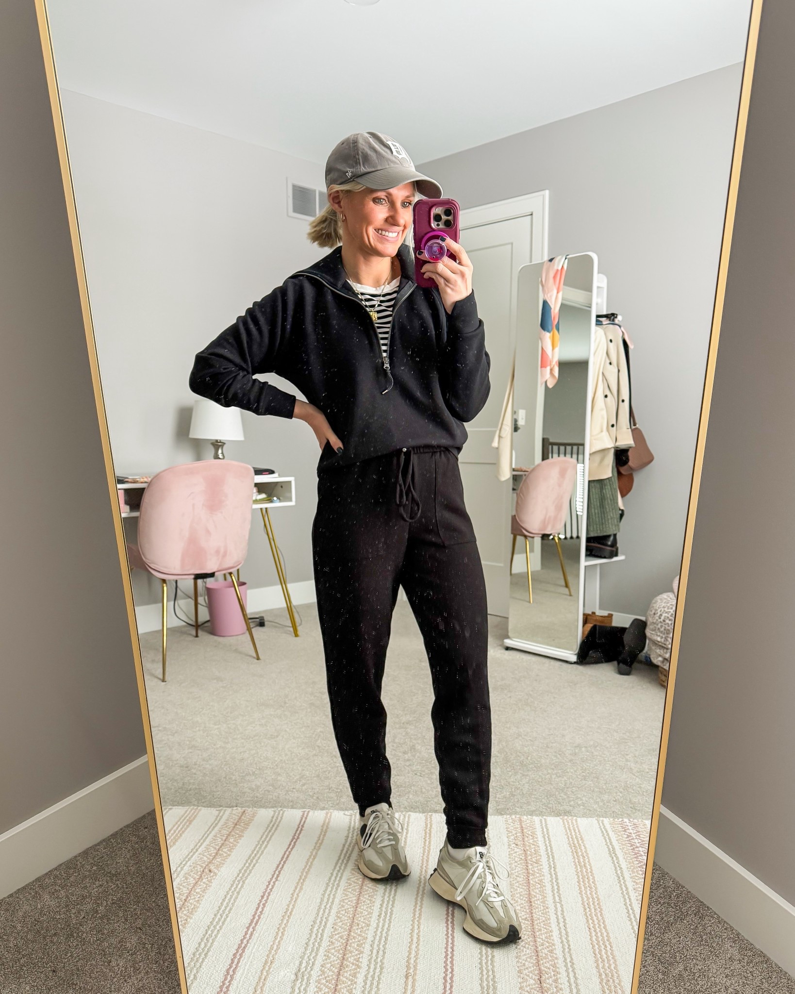 What I wore today! Comfy and casual mom outfit! 
1/2 zip- xsmall (code: THRIFTYWIFEXSPANX) 
Joggers- xsmall

#LTKootd #LTKOver40 #LTKPetite