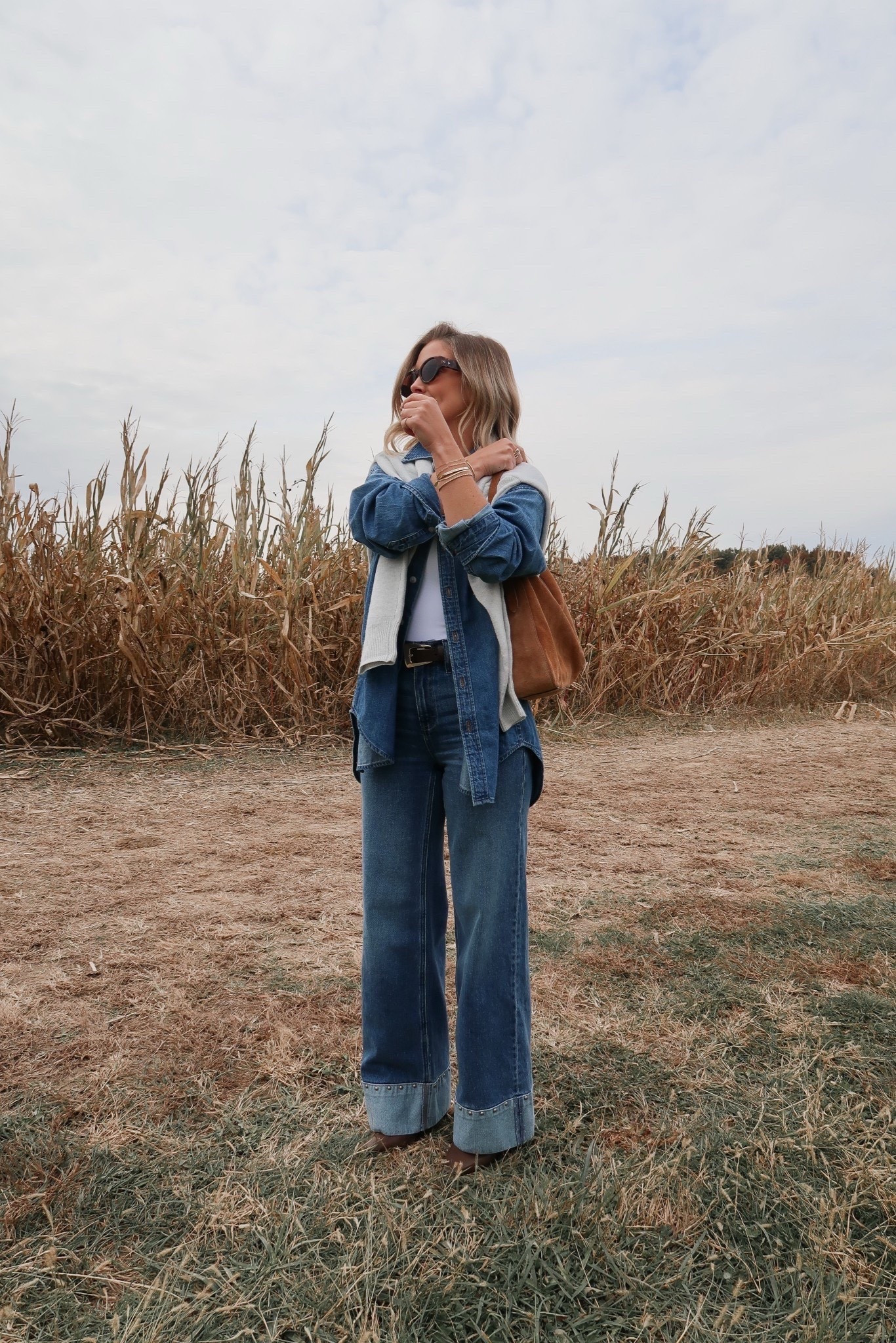 Cozy in denim!!

XS denim shirt / Small bodysuit / 24 jeans (technically one size down for me) / I sized up a half in the booties to allow for socks 🍂🍁

Evereve, aritzia, Amazon, fall outfit, fall denim, denim outfit, denim on denim, Amanda West, Almost Ready Blog

#LTKShoeCrush #LTKSeasonal #LTKStyleTip