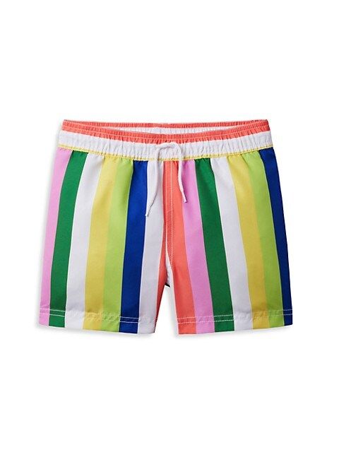Little Boy's & Boy's Kaavia James x Janie and Jack Striped French Terry Shorts | Saks Fifth Avenue