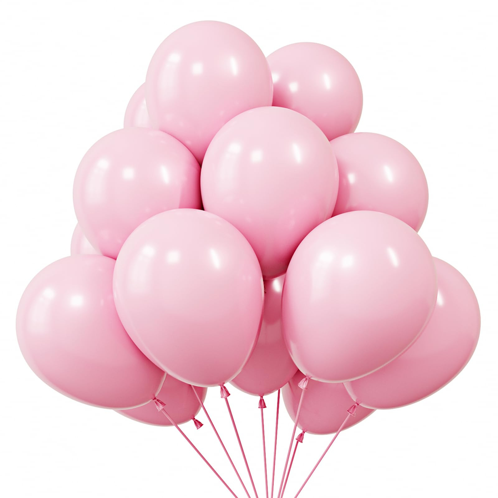 KBZVNAF Pastel Pink Latex Party Balloons - 50 Pack 12 inch Helium Matte Baby Pink Balloons for Bi... | Amazon (US)