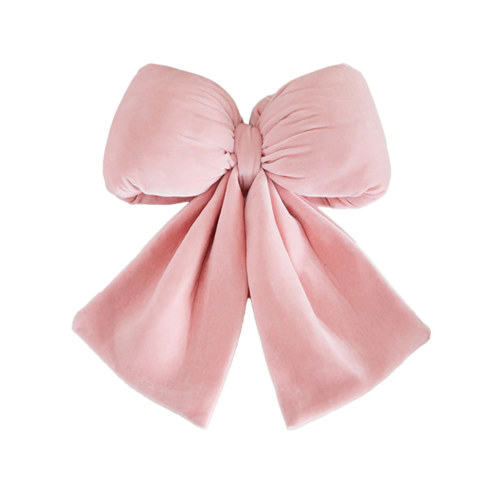 A Large Christmas Bow Pink Flocked Velvet Decoration For Christmas Tree Wedding Party Hanging Orn... | Walmart (US)