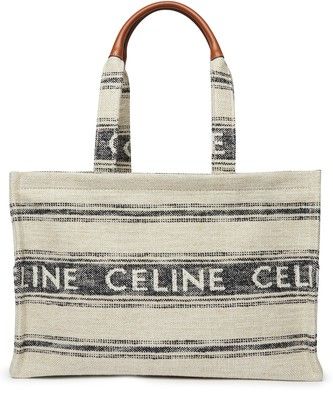 Large cabas thais in striped textile with Celine jacquard - CELINE | 24S (APAC/EU)