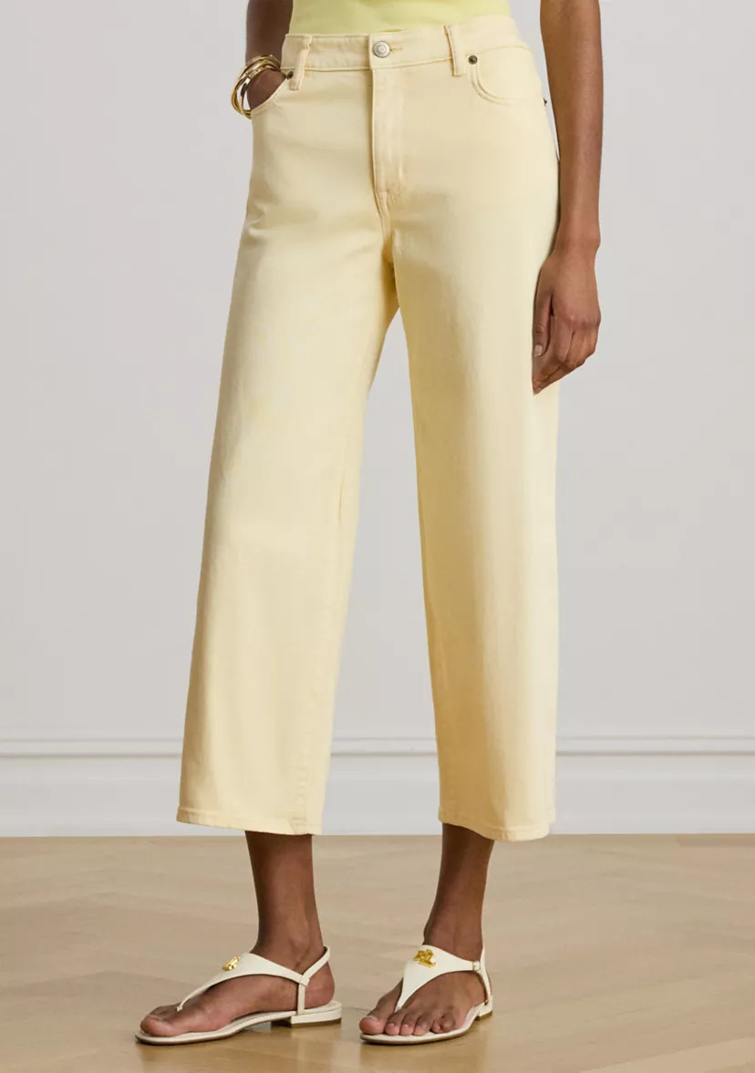 Women's High-Rise Wide-Leg Cropped Jeans | Belk