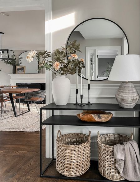 Small entryway console table styling. We have a smaller foyer so this table is perfect! 

#LTKsalealert #LTKhome #LTKFind