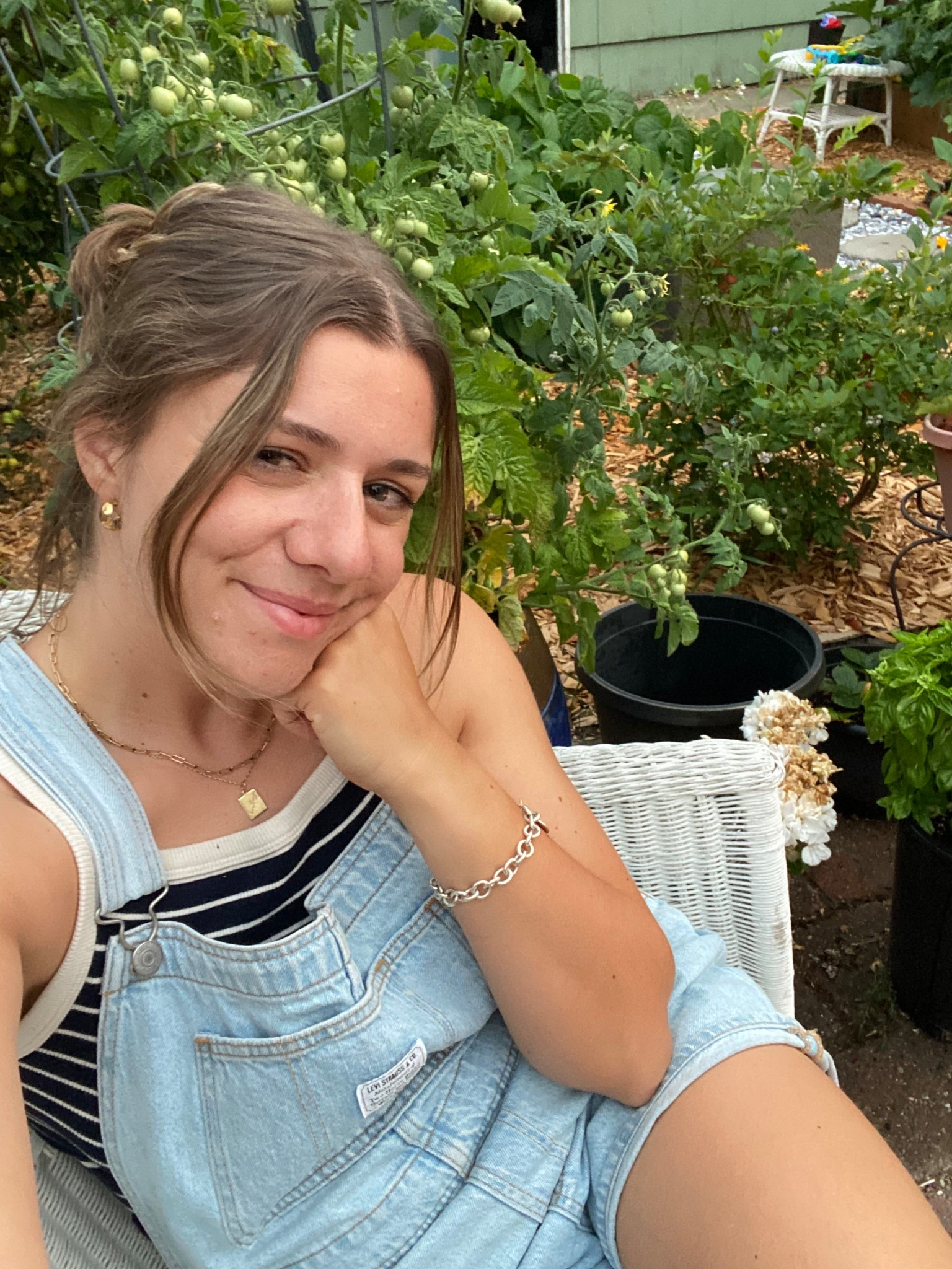 Levi short overalls. 
They run TTS. I’m wearing a M and they are just the right amount oversized 

#LTKSeasonal #LTKMidsize