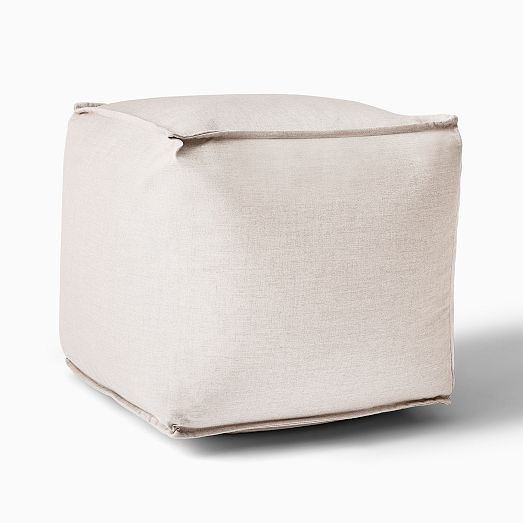Sunbrella® Indoor/Outdoor Cast Pouf | West Elm (US)